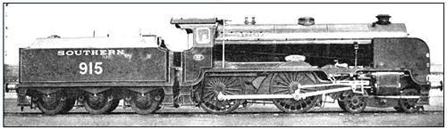 a Southern Railway steam locomotive train as driven by Maria Moore's father