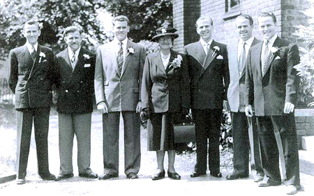 Corpral Len Moore at his brothers wedding