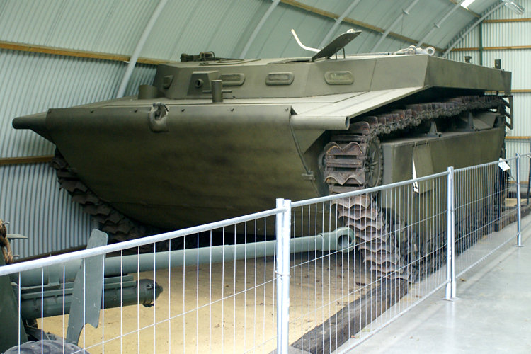 A Buffalo amphibious armoured personel carrier like the one Private Arthur Moore was in during the attack on Arnhem April 1945 - For Freedom Museum in Flanders