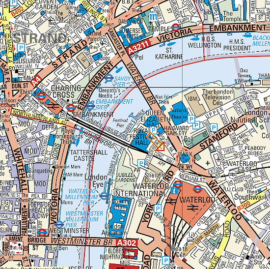 Waterloo london map - BFI IMAX.