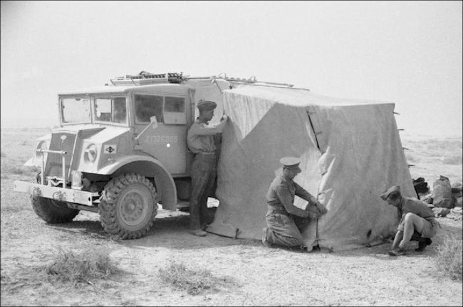 8th Army camping in the desert 1942