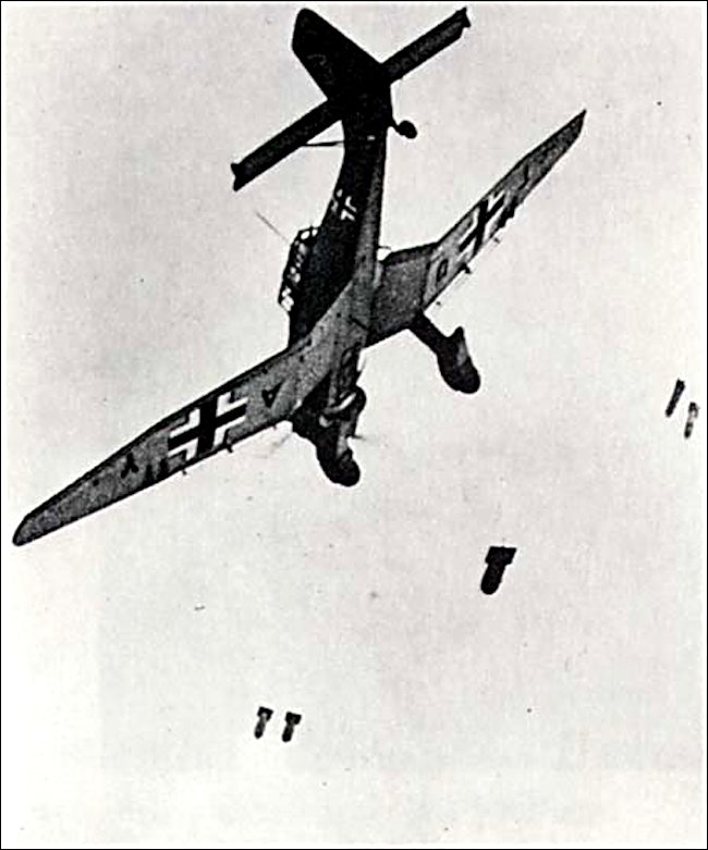 8th Army were attacked by german stuka bombers